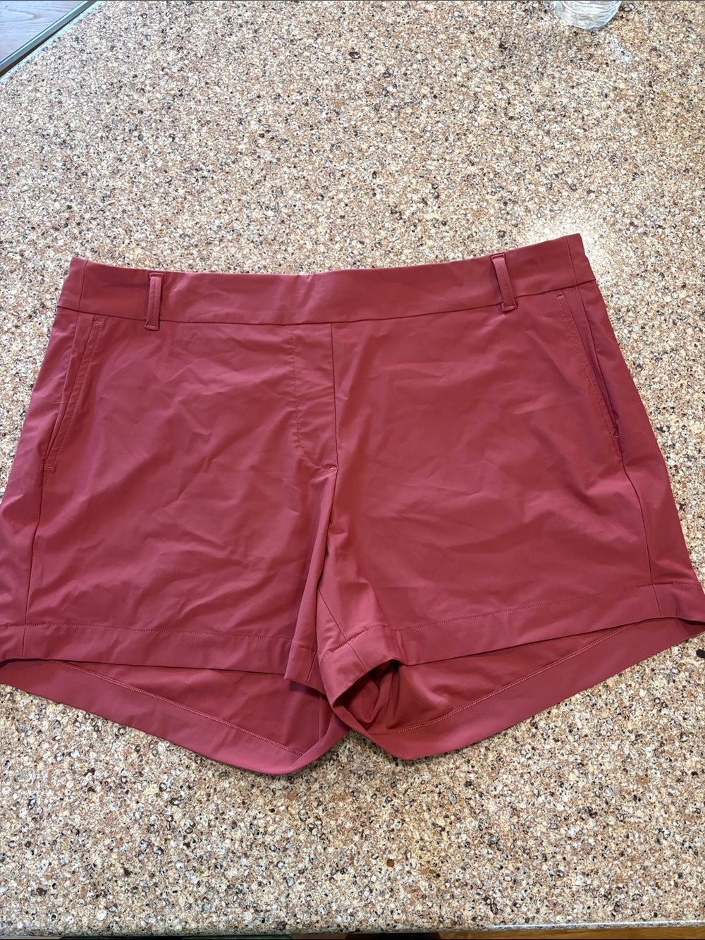 SPANX Sunshine Solutions 4” Shorts XL Dusty Rose Pull On Stretch